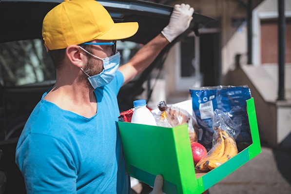 San Francisco on demand delivery services scheduling health protections